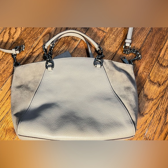 COACH Gray Suede Prairie Chain Satchel - Picture 4 of 9